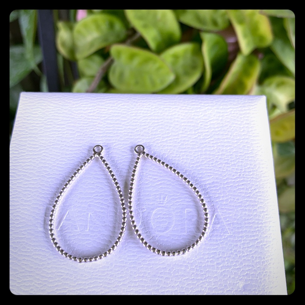 Pandora Compose Beaded Hoops